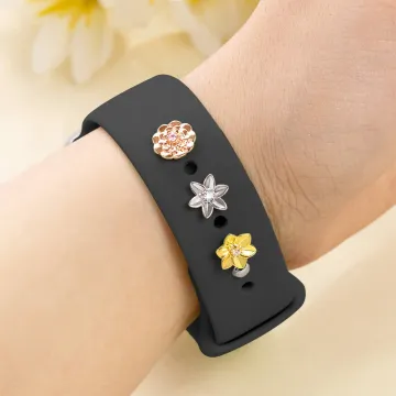 Discover Personalised 3D Birth Month Flower Watch Band Charm with Birthstone Sport Band Accessory Mother's Day Birthday Gift for Mom Mom Flower Lovers