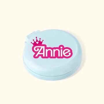 Discover Personalised Fashion Style Portable Mini Air Cushion Mirror Comb with Name Birthday Bridesmaid Gift for Her