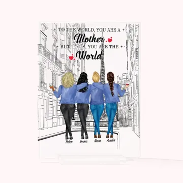 Discover Personalised Best Mother Forever Love Pairs  Acrylic Plaque Birthday Acrylic Decoration
