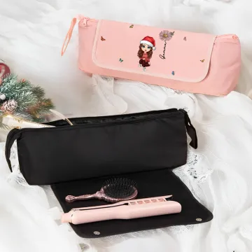 Discover Personalised Cartoon Character Birth Flower Portable Heating Rod Storage Bag with Name  Christmas Travel Accessories Gift for Women