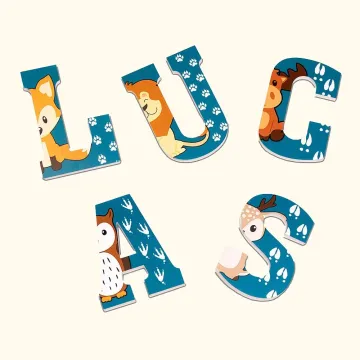 Discover Personalised Lovely Animal Alphabet Nursery Wall Decor for Baby Room Decorations Gift for New Mom/Baby