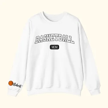 Discover Personalised Basketball Sport Mom Sweatshirt with 1-6 Names Multicolour Available Game Day Costume Birthday Gift for Women