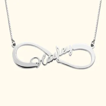 Discover Gifts for Women Her Custom 1 - 8 Names Infinity Love Necklace
