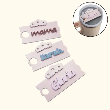 Discover Personalised Acrylic Daisy Tumbler Name Tag Lid Topper for 30oz or 40oz Stanley Tumbler Birthday Gift for Her