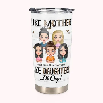 Discover Personalised Mother and Daughter Love You Forever Family Photo 20oz Tumbler Thanksgiving Day Gift Daily Use