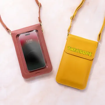 Discover Personalised Long Tailed Marsupilami Name Crossbody Wallet with Transparent Touch Screen Window Birthday Gift for Women | Callie × Marsupilami®