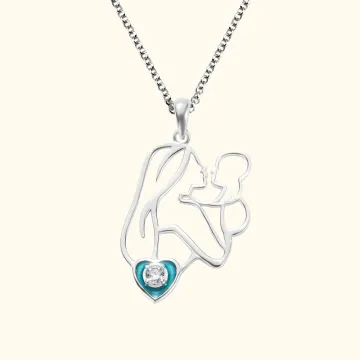 Discover Personalised Mother Child Birthstone Necklace For Mom