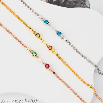 Discover Personalised Double Fishes Cross Birthstone Adjustable Bracelet Dainty Jewellery Religious Baptism Birthday Gift for Women Believers