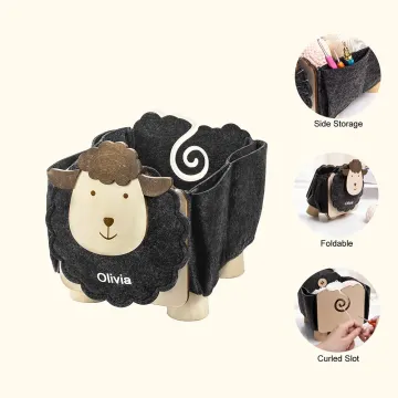 Discover Personalised Sheep Shape Crochet Sewing Storage Organizer Yarn Sewing Tools Accessories Box Birthday Christmas Gift for Tailor Handicraft Lover