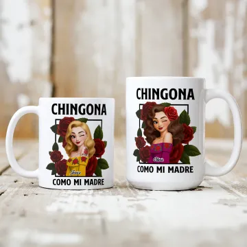 Discover Personalised Rose 3D Style Character Clipart 11 oz 15 oz Ceramic Coffee Mug with Name Daily Use Home Decor Anniversary Birthday Gift for Mother Wife