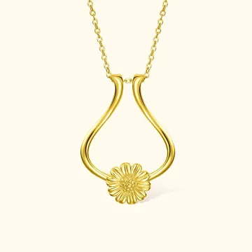 Discover Personalised Sunflower Ring Holder Necklace for Mother Wife Nurse Doctor Gift