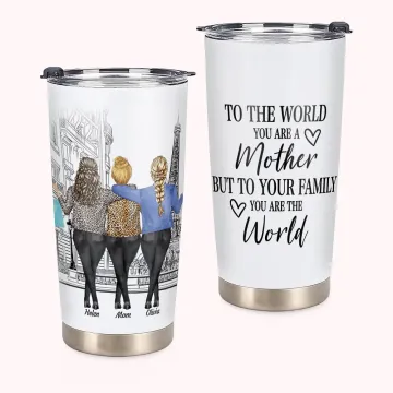 Discover Personalised To Your Family You Are The World Modern City 20oz Tumbler Thanksgiving Day Gift Daily Use