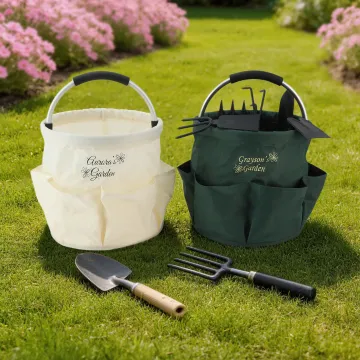 Discover Personalised Leaf Flower Foldable Waterproof Gardening Bag with Name Birthday Retirement Mother's Day Father's Day Gift for Mother Father
