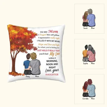 Discover Personalised Grandma Granddaughter Mom Daughter Maple Tree Throw Pillow Cover Home Decor Mother's Day Birthday Gift for Family