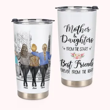Discover Personalised Best Mother and Daughters from the Heart 20oz Tumbler Women's Day Gift Daily Use