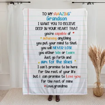 Discover Personalised Family Couple Love Letter Blanket with Colourful Letters  Father's Day Anniversary Birthday Father's Day Gift for Dad Mom Grandparents