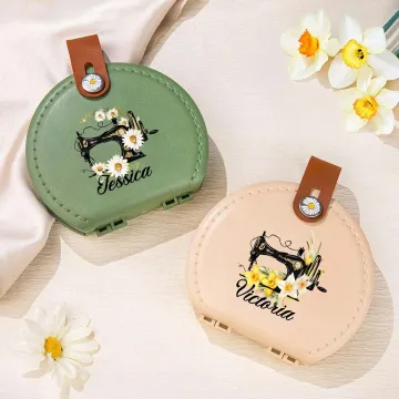 Discover Personalised Birth Flower Sewing Tools Kit Storage Box with Name Travel Accessory Birthday Anniversary Gift for Sewing Lovers Mother