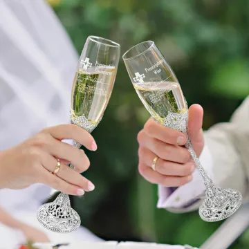 Discover Personalised Funny Prescription Champagne Glasses Toasting Flute with Engraved Name Birthday Party Gift for Champagne Lovers