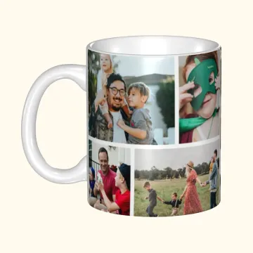 Discover Personalised Photos Collage Ceramic Coffee Mug Birthday Anniversary Gift for Friend Family
