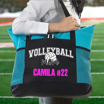 Discover Personalised Football Baseball Sports Ball Mom Large Mesh Tote Bag with Text  Sports Event Mother's Day Birthday Gift for Mom Grandma