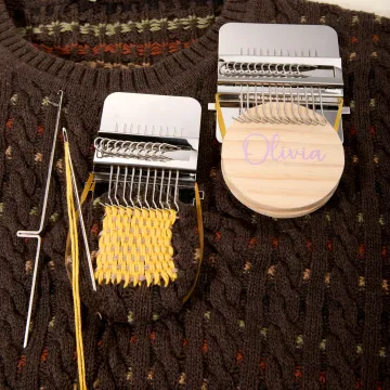 Discover Personalised Small Speedweve Darning Loom with Name Handheld Mending Tool Mother's Day Birthday Gift for Sewing Lover Mom Darning Enthusiasts