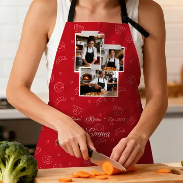 Discover Personalised Photo Design Adjustable Waterproof Name Apron with Pocket Mother's Day Birthday Gift for Baker Baking Enthusiast
