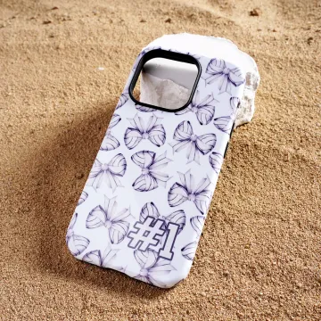 Discover Personalised Bow Basketball Softball Sports Phone Case with Text for iPhone Samsung Sports Team Accessory Birthday Gift for Ball Sports Lovers