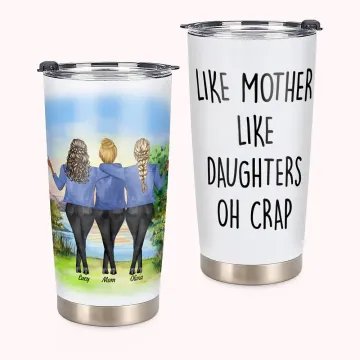 Discover Personalised Mother and Daughters Love Forest Park Holiday Camping 20oz Tumbler Thanksgiving Day Gift Daily Use