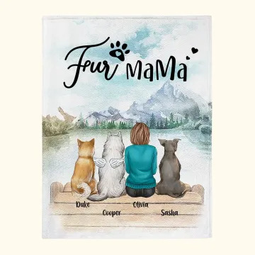 Discover Personalised Dogs Will Always Be with Their Owners Blanket Christmas Gift Birthday Gift for Dog Lovers