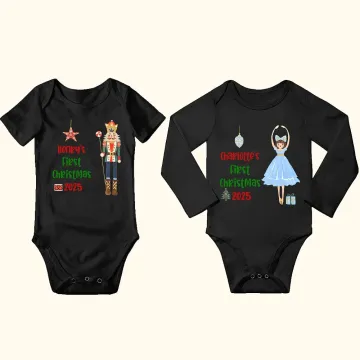 Discover Personalised First Christmas Fairytale Characters Baby Romper Cartoon Onesie with Name Baby Shower Christmas Gift for Newborn Girl Boy