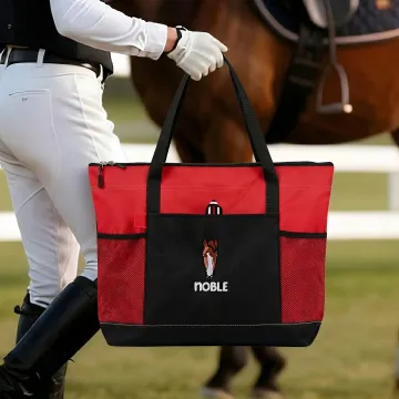 Discover Personalised Embroidered Horse Face Photo Large Oxford Tote Bag with Name Travel Essentials Birthday Gift for Friends Equestrian Enthusiasts