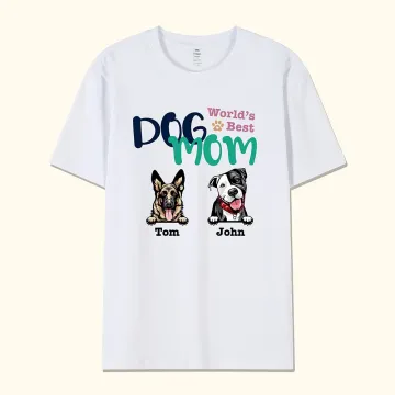 Discover Customized Dog Lover T-Shirt for Dog Dad Father's Day Gift