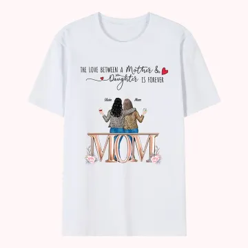 Discover Personalised Mother And Daughter Happy Holidays  Back View Love T-shirt Mother's Day