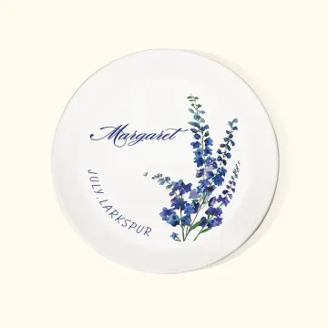 Discover Personalized Birth Flower Floral Ring Jewellery Dish Gift for Her Gift for Bridemaids