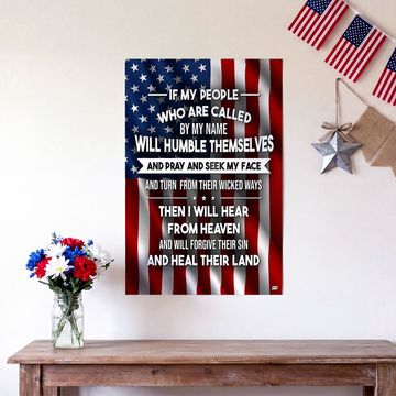 Discover Patriotic Christian with Paiting If My People Called By My Name Canvas Wall Art