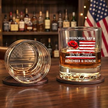Discover Memorial Day We The People Remember And Honor Printed Whiskey Glass