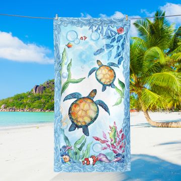 Discover Sea Turtle Beach Towel