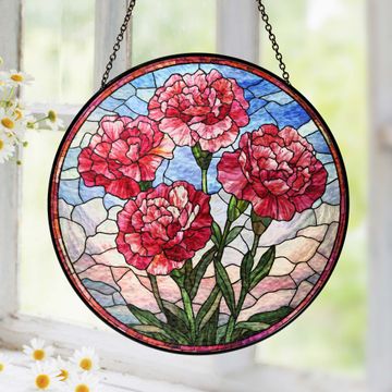 Discover Personalized Birth Month Flowers Stained Glass Suncatcher