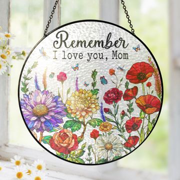 Discover Colorful Mom & Grandma Garden Window Art, Unique Evergreen Gift for Home Décor and Patio 3-Day Shipping