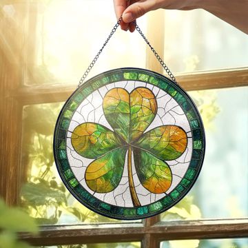 Discover Irish Shamrock St. Patrick's Day Stained Glass Suncatcher