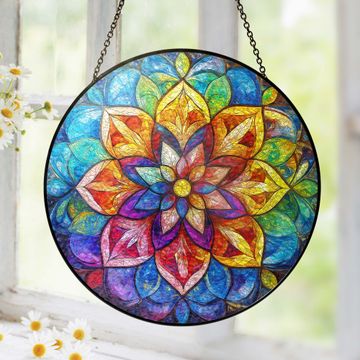 Discover Mandala Stained Glass Suncatcher