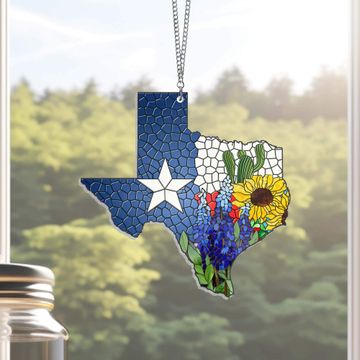 Discover Texas Bluebonnet Acrylic Suncatcher TPT1035ASn - Decorative Hanging for Home, Garden, or Gifts