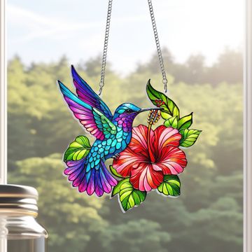 Discover Hummingbird Acrylic Suncatcher Window Hanging
