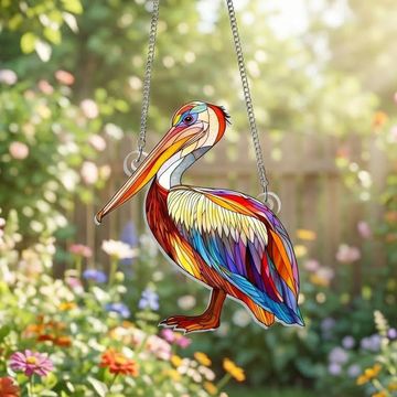 Discover Pelican Bird Louisiana Suncatcher Acrylic Hanging Sign