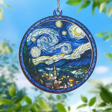 Discover Starry Night Van Gogh 2 Layered Hanging Suncatcher