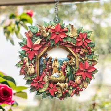 Discover Christmas Nativity of Jesus Suncatcher Acrylic Hanging