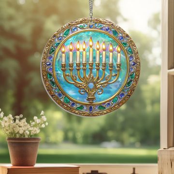 Discover Hanukkah Menorah Jewish Suncatcher Acrylic Hanging