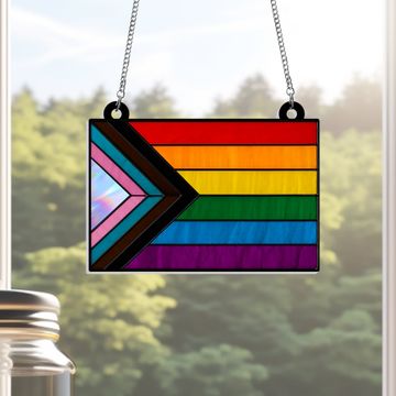 Discover LGBTQ Pride Month Acrylic Suncatcher Window Hanging