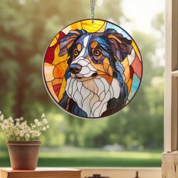 Discover Border Collie Dog Suncatcher Acrylic Hanging