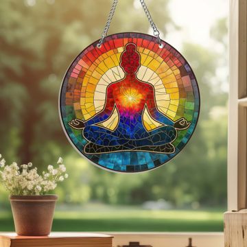 Discover Yoga Acrylic Suncatcher Hanging